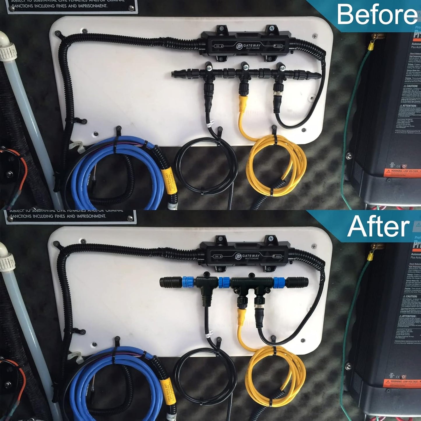 NMEA 2000 Starter Kit - Marine Grade Network Cables & Accessories for Lowrance, Simrad, Garmin