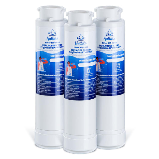 Water Filter Replacement Compatible with Frigidaire EPTWFU01, EWF02, Pure Source Ultra II, 012505454226, 4562222, 3 Pack, by NUTTUTO