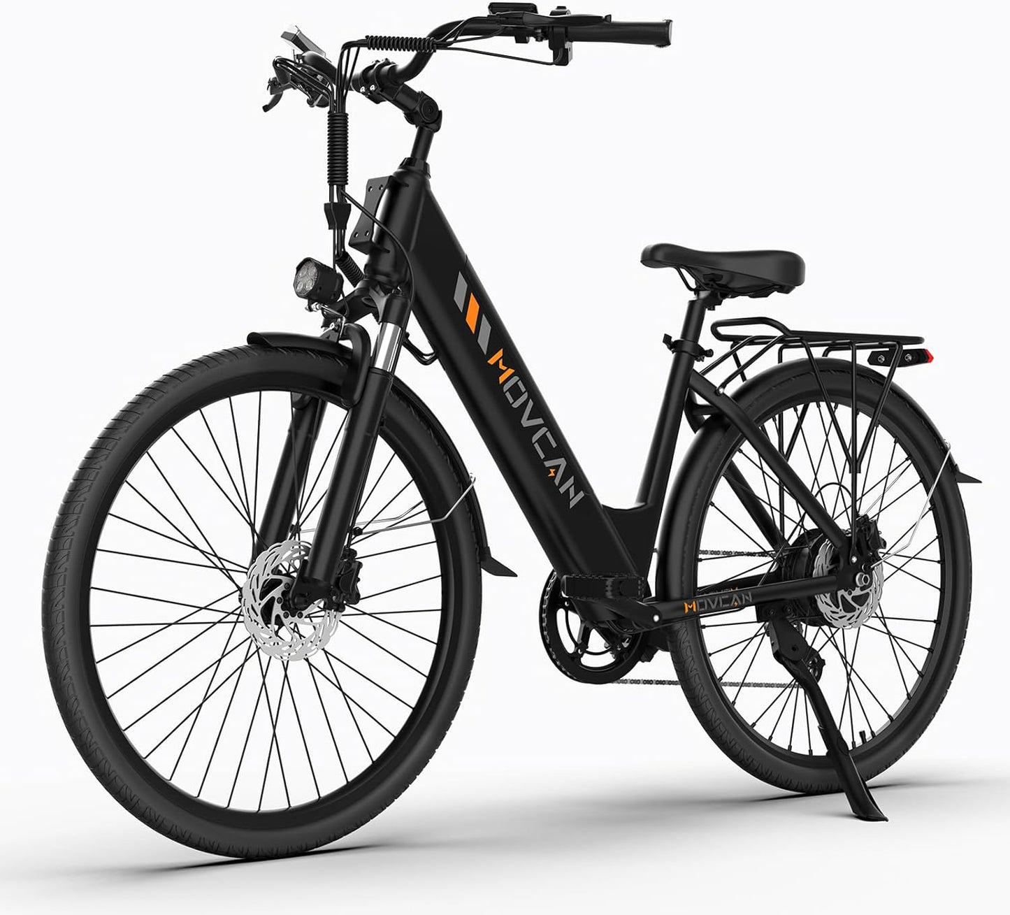 Movcan V80 Electric Bike - 1000W Motor, 28MPH City Cruiser | 48V 13Ah Battery, 70 Miles Range, 7-Speed