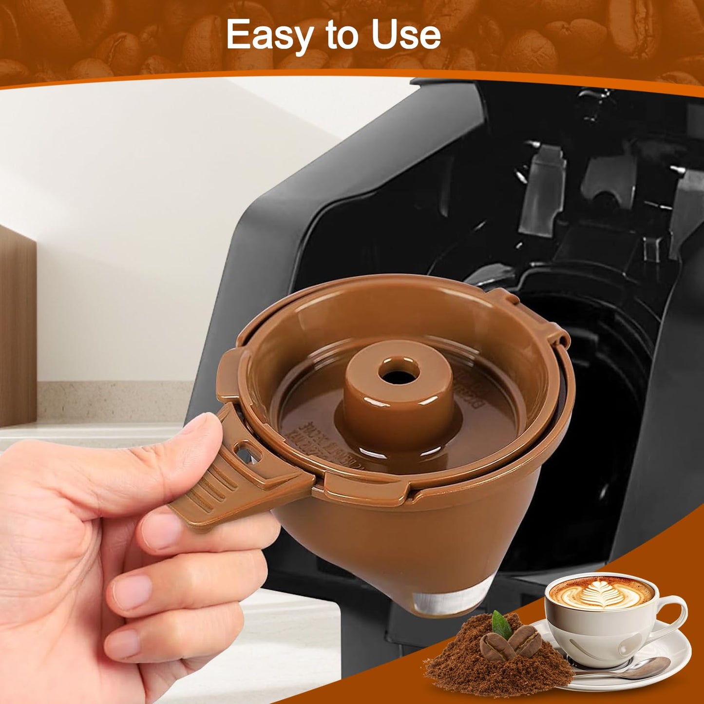 2-Pack Single Serve Brew Basket for Hamilton Beach Coffee Filter Replacement Models 49957 49974 49976 49979 49957 49954 49947 49940 49950 49966 49968 Reusable Hamilton Beach Single Serve