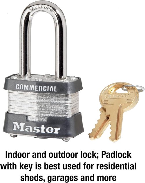 Master Lock Outdoor Padlock - Durable Security with Key - 1 Pack for Ultimate Protection