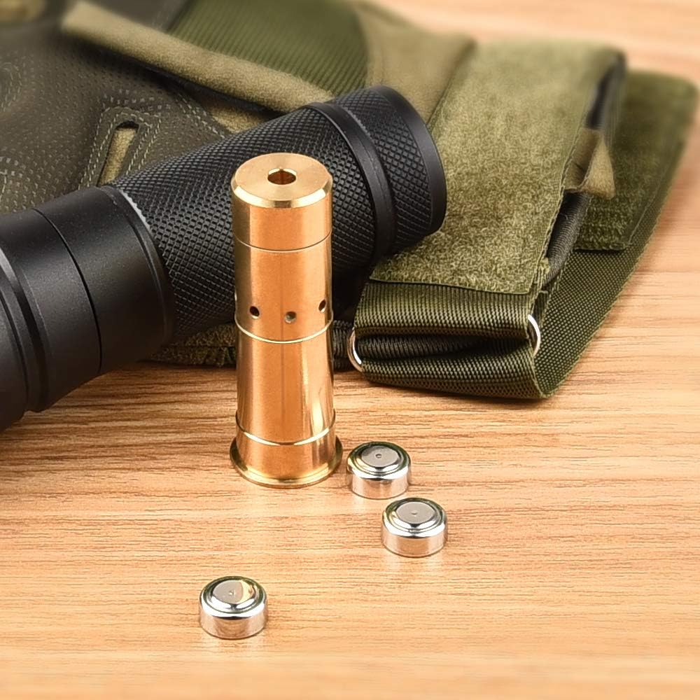 MidTen Bore Sight Laser | .45 ACP & 20-Gauge Red Dot Boresighter with Extra Batteries