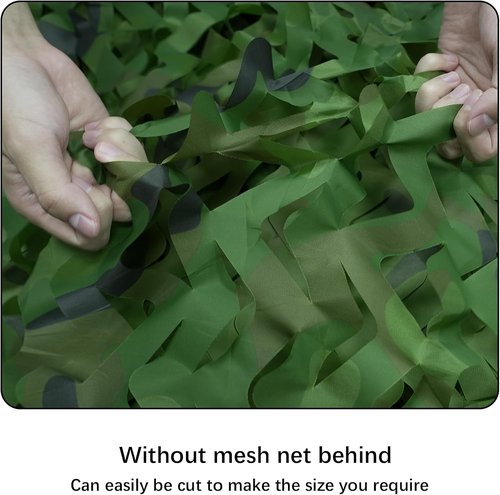 HYOUT Camo Netting - Camouflage Net for Hunting Blinds & Camping Sunshade | Woodland Camo 5x6.5ft