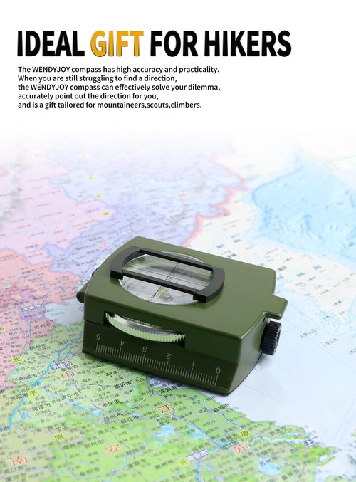Compass for Military use Camping Survival Glow in The Dark Military Survival Gearfor for Hiking, Camping,Backpacking, Outdoor Activities - Best Survival Gifts Pack（Style C）