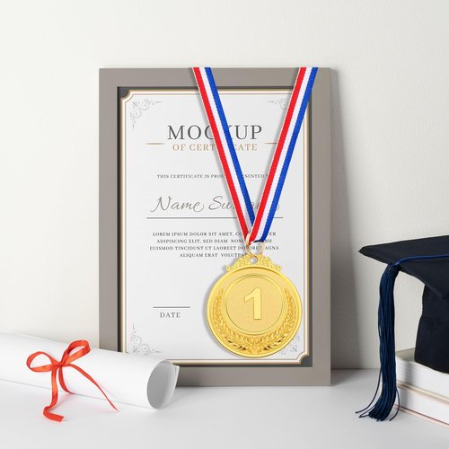 Gold, Silver & Bronze Medals by [Brand Name] - 15Pcs Award Medals for Competitions & Celebrations