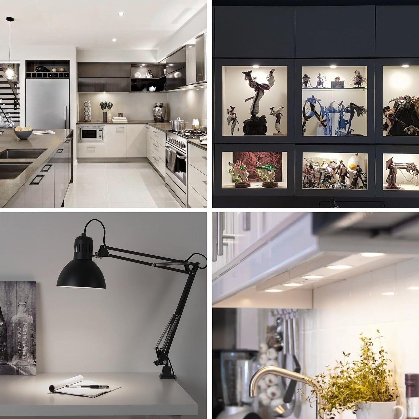 G8 LED Bulb Dimmable 3W Mini Thin Puck Light Equivalent to 20W-25W T4 G8 Bi-Pin Base Halogen Bulb, 120V Natural White 4000K G8 Bulb for Under Counter Kitchen Lighting, Under Cabinet Light,6 Pack