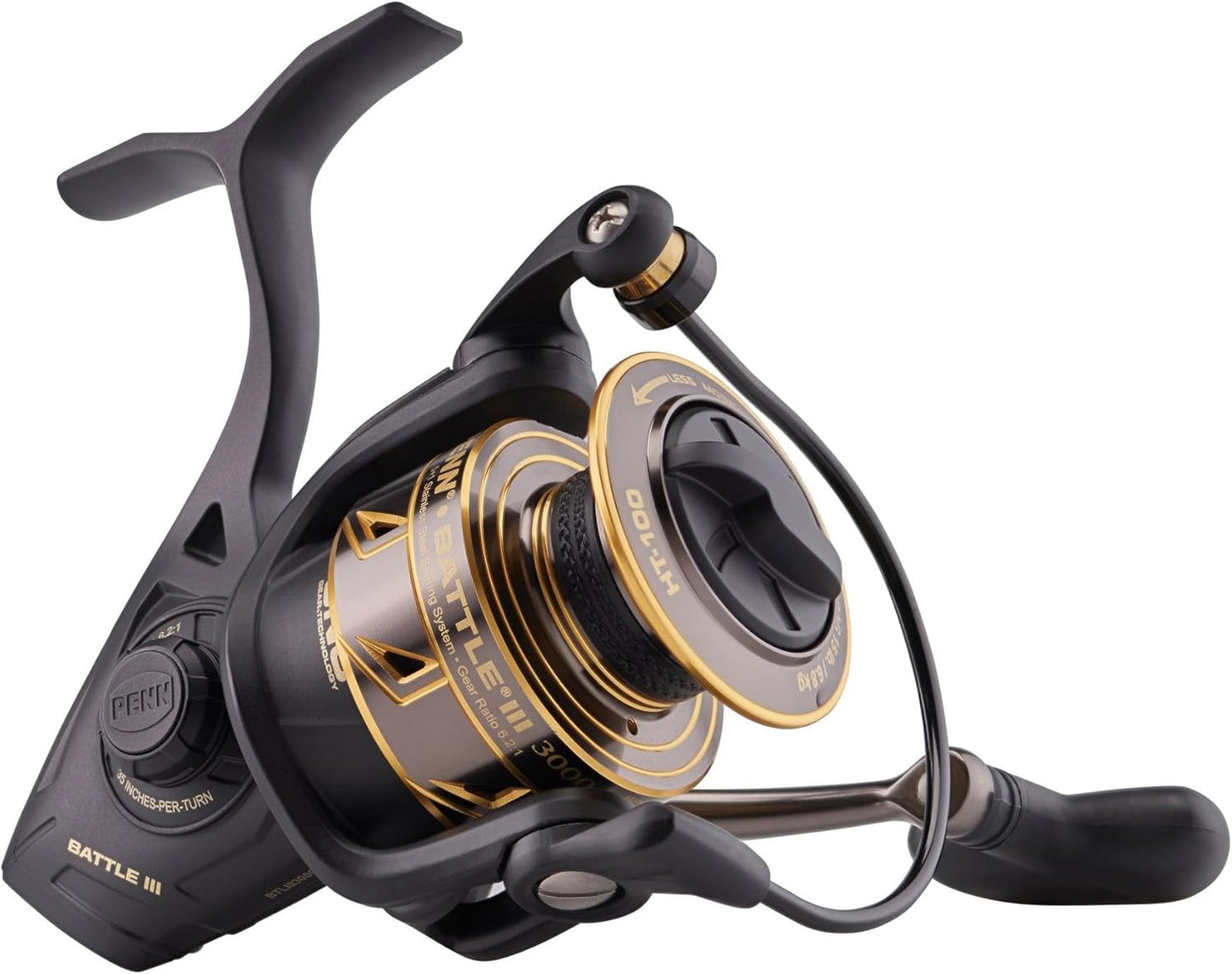 Penn Battle IV Spinning Fishing Reel - Durable Design for Smooth Casting | Lightweight and Versatile