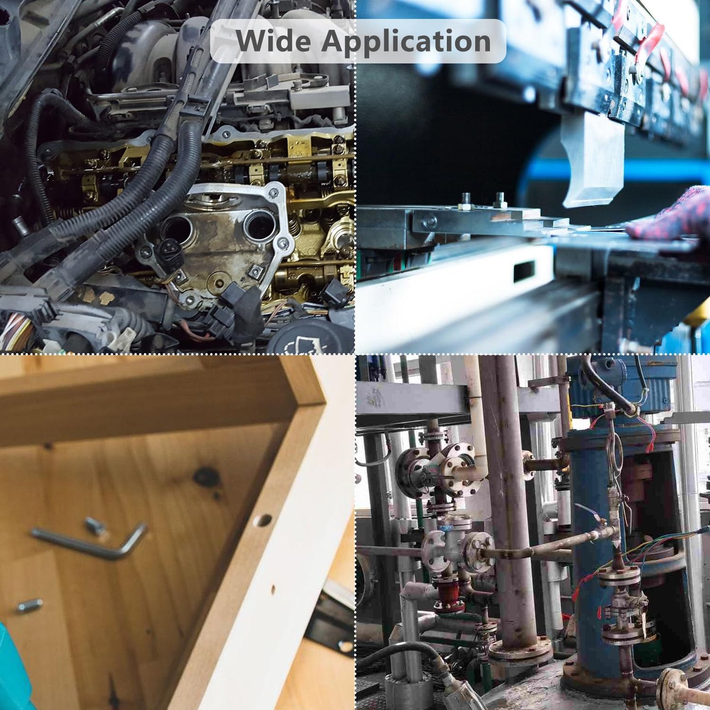 mxuteuk 185PCS M5 Screws Assortment Set, M5 Hex Socket Head Cap Screws Bolts Nuts Kit, 12.9 Grade Alloy Steel Bolts with Hex Wrench