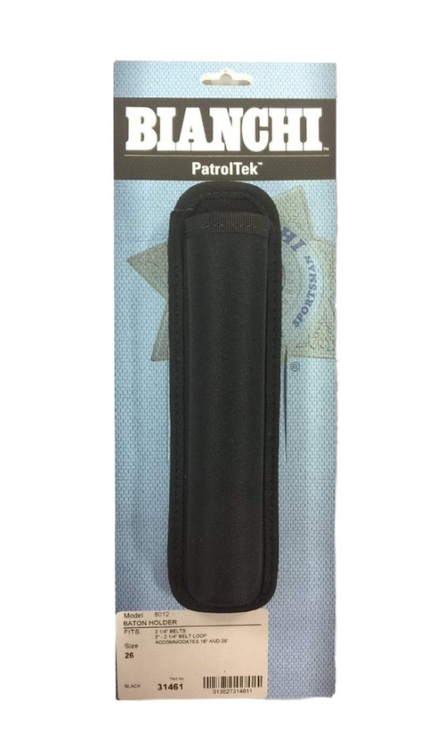 Bianchi Patroltek 8012 Black Expandable Baton Holder (16 and 21-Inch)