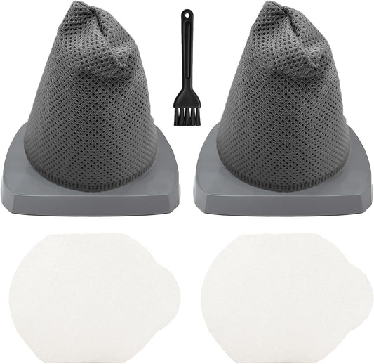 YUJINRU 4 PCS Replacement Filters Compatible with Eureka NES215A/ NES210/ NES212/ NES215 Blaze Stick Vacuum Cleaner, Fits Model N0101 N0102 Series,2 Pack Vacuum Filters & 2 Pack Pre-Motor Filters