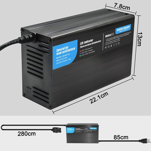 36V 15A Golf Cart Charger Special for Lead-Acid Batteries D-Type Plug for EZGO TXT 73345-G01