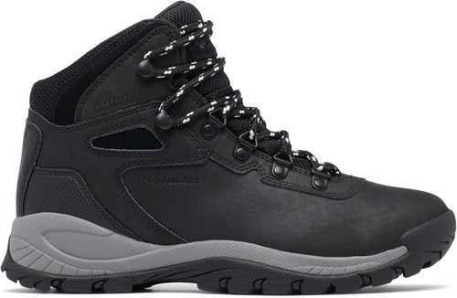 Columbia Women's Newton Ridge Waterproof Hiking Boots - Lightweight & Durable | Black/Chalk, Size 8.5