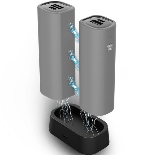 Hand Warmers Rechargeable 2 Pack, 10000 mAh Electric Hand Warmer,360°Surround Heat Magnetic Electric Handwarmer,3 in 1 Reusable Electric Heater & Power Bank with Fast Charging Station