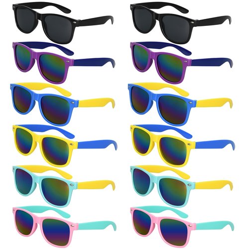 Mdvora 12pcs Kids Sunglasses Set, Toddler Sunglasses, for Outdoor(12pcs)