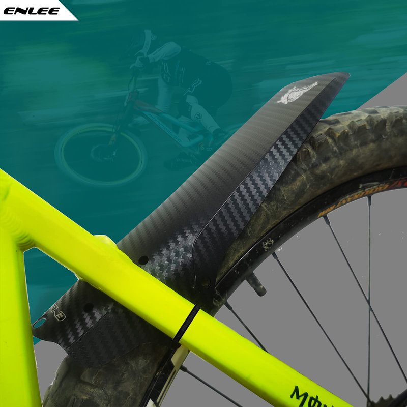 ENLEE MTB Fenders, 1PC New Second Generation, Lightweight Design, Durable and Wear-Resistant Bike Mudguards Fender, Fits 20,24,26,27.5 and 29 inches, MTB Accessories (Colorful Beauty)