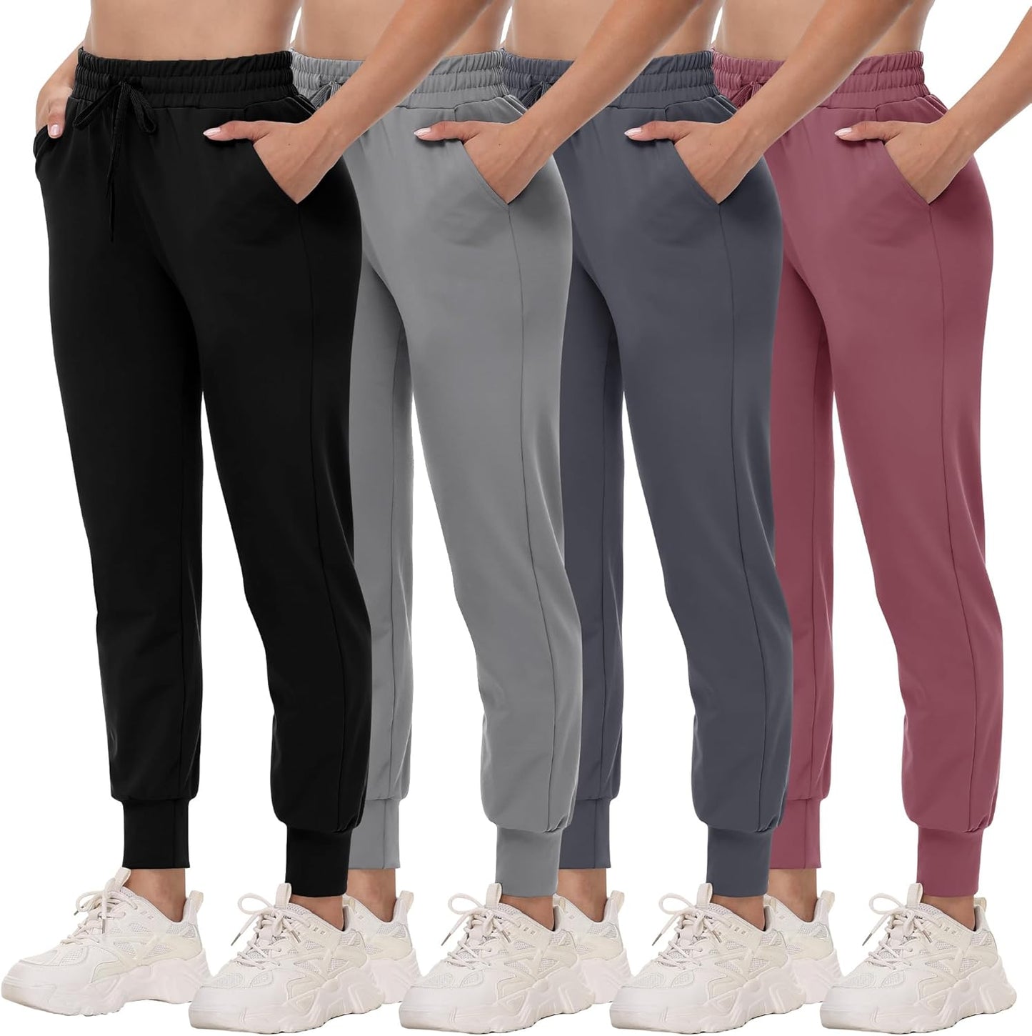 Skiennix Joggers for Women - Lightweight Comfy Sweatpants with Pockets | Perfect for Workout & Lounge