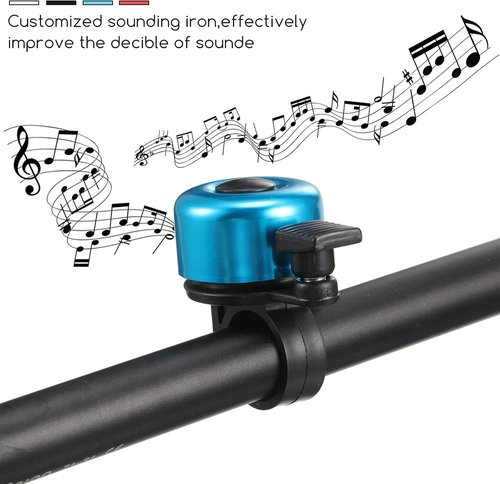 Hestya Bike Bells - Loud Crisp Aluminum Ring for Mountain & Road Bikes | 4-Piece Set with Screwdriver