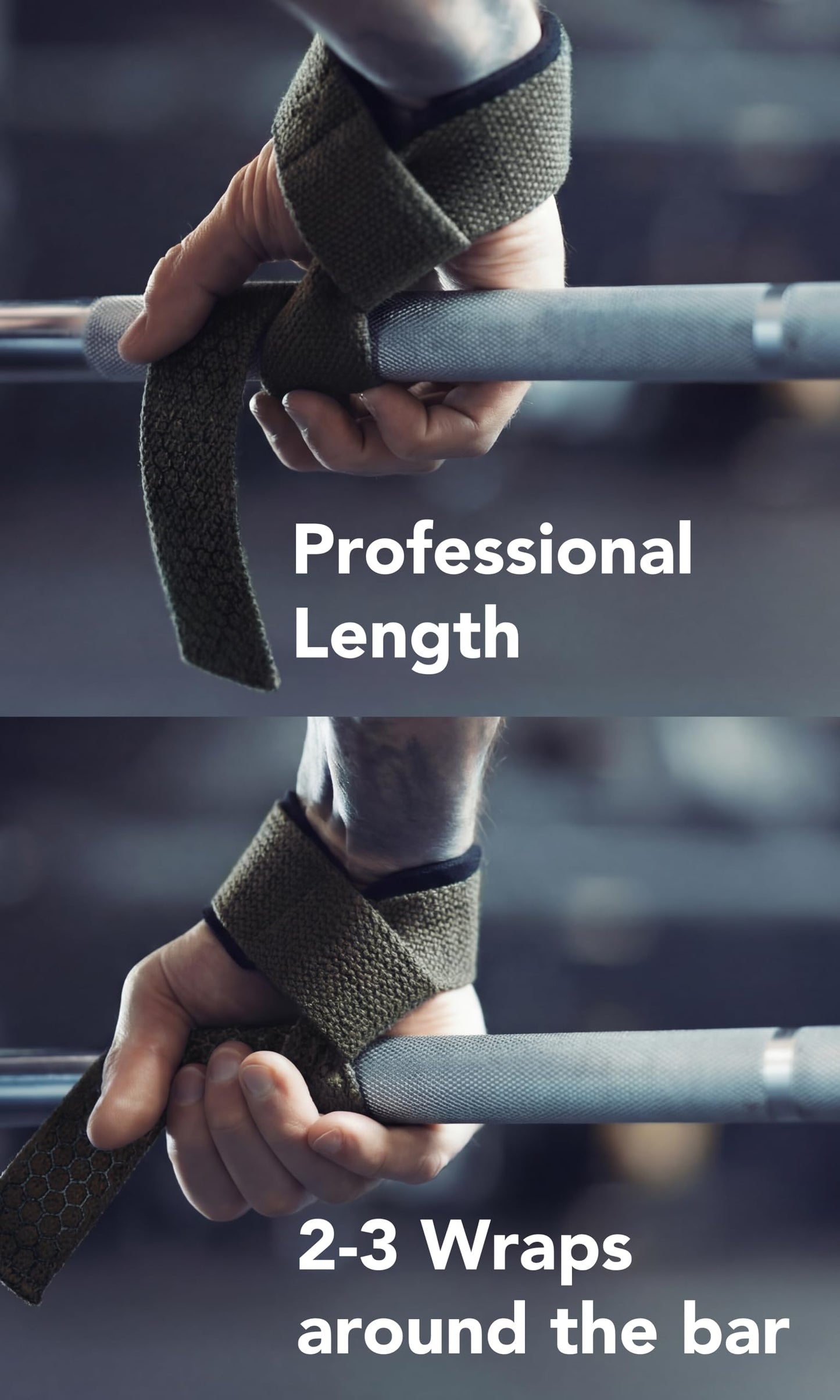 Fitgriff® Lifting Wrist Straps for Weightlifting, Gym, Deadlift, Workout (Made of Premium Cotton & Padded) - Men & Women (Standard, Army Green (Silicone-Grip))