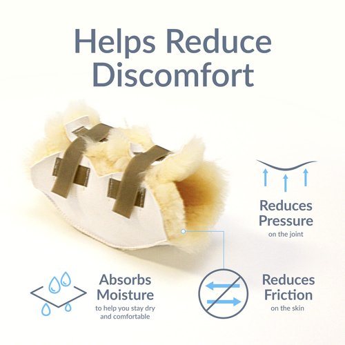 Sheepskin Ranch 100% Medical Sheepskin Elbow Pad – Genuine Australian Wool Cushion for Pressure Relief, Hypoallergenic & Washable – Soft, Breathable, Odor-Resistant Protector for Comfort & Support, Made in the USA