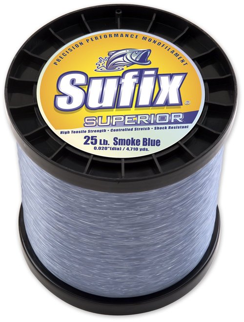 Sufix Superior 2Kg Spool Size Fishing Line (Smoke Blue, 80-Pound)