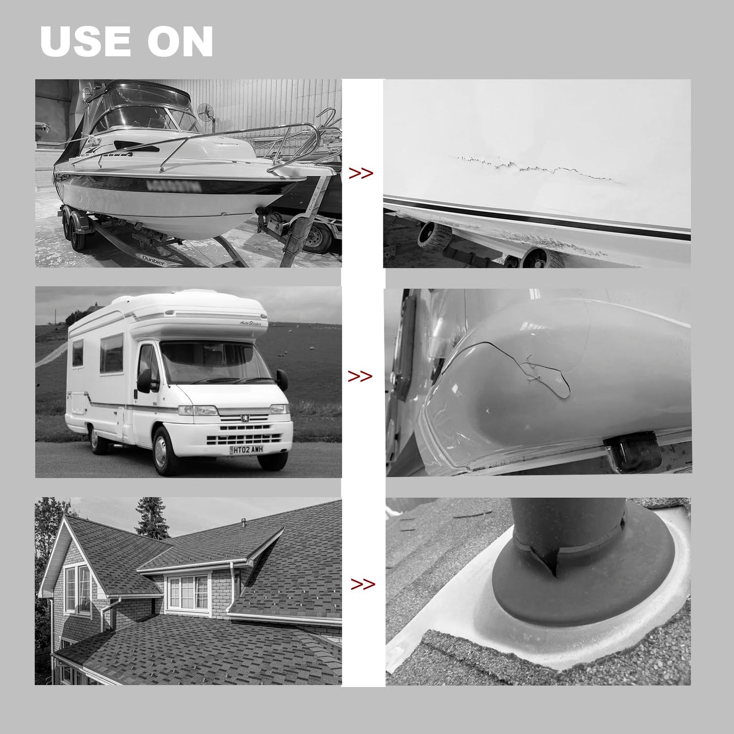 SEALWAY Silver RV Roof Sealant Tape, 2" x 10' Waterproof Repair Seal Tape – Extra Thick, UV-Resistant, Weatherproof Patch for Permanent Leak Sealing on RVs, Trailers, and Mobile Homes