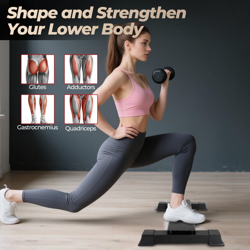 FAHKNS Steel Calf Raise Bar for Home Gym, Standing Calf Raise Machine for Calf Stretching, Squating, Foot Stretching, Anti-Slip Solid Calf Block, Calf Stretcher