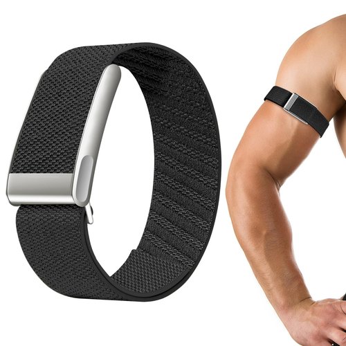 HQzon Nylon Sports Ankle/Bicep Band Compatible with Whoop 5.0 One, Peak and Life,Adjustable Waterproof Replacement Ankle/Bicep Strap for Whoop Band 5.0 Men Women