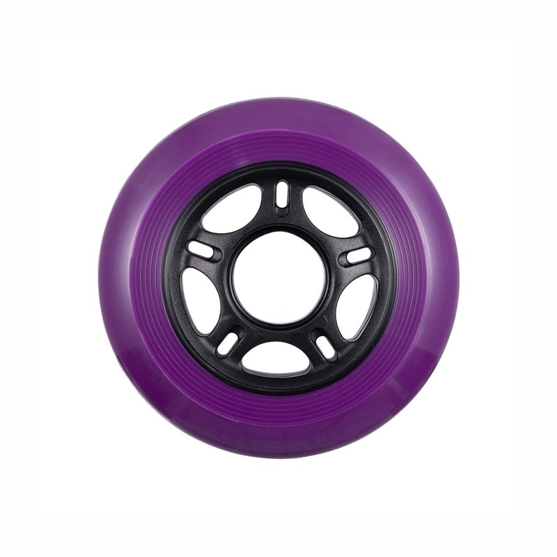 Rollerex VXT500 Inline Skate Wheels – 4 Pack Durable Replacement Roller Blade Wheels for Indoor & Outdoor Skating (76mm, Royal Purple)