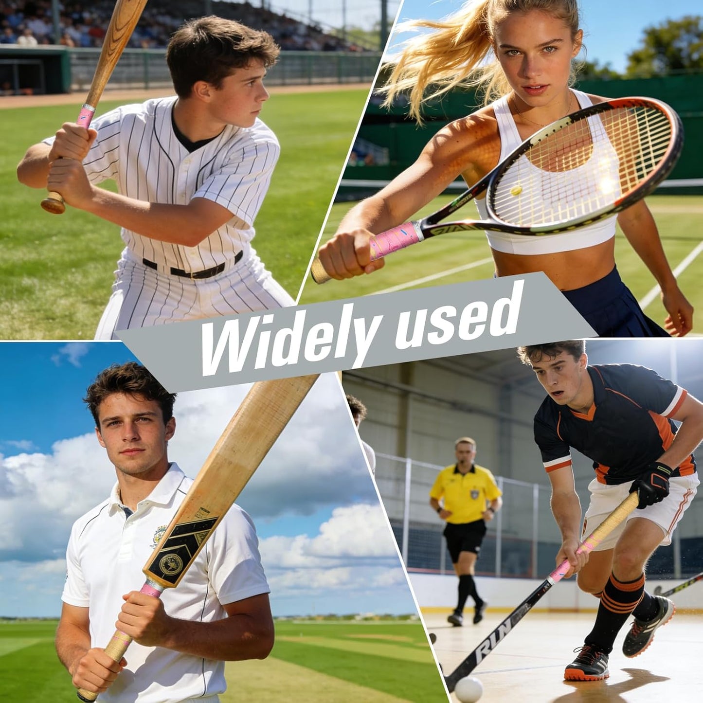 Skiennix Ice Cream Drip Baseball Bat Grip Tapes - Non-Slip, Sweat-Absorbent Wrap | 2/4 Pack, 0.5mm/1.1mm/1.75mm