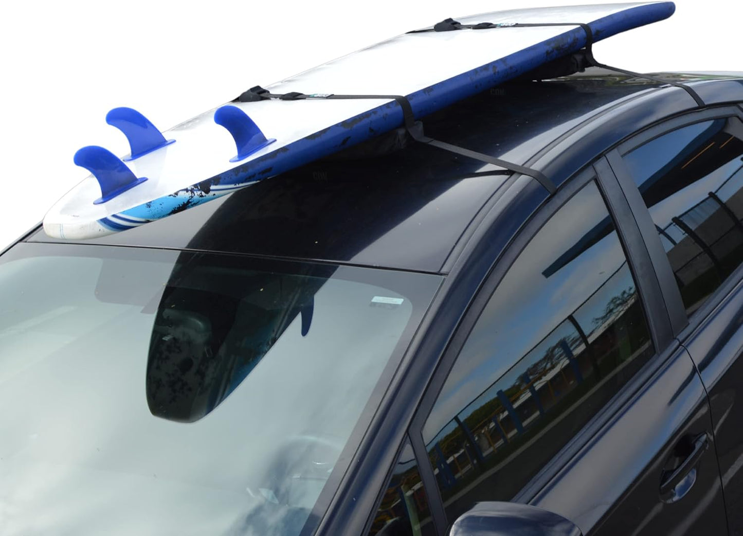 Universal SUP Surf Rack - Soft Paddle Board Carrier for Cars | Scratch-Resistant Buckles (19")