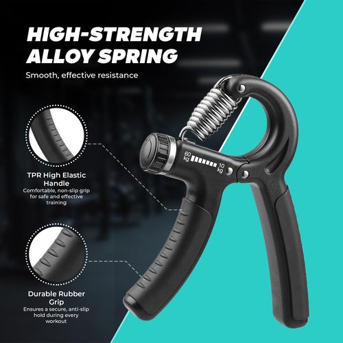 2-in-1 Arm Twister & Grip Strength Trainer – Adjustable 30-80 Lbs Twister, 10–60 KG Hand Grip Strengthener for Chest, Forearms & Home Workout Equipment
