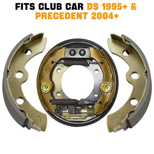 Club Car Brake Shoes for Club Car DS 1995-up, Precedent 2004-up 1018232-01 Golf Cart Replacement Brake Shoe Pads (2 Short & 2 Long)