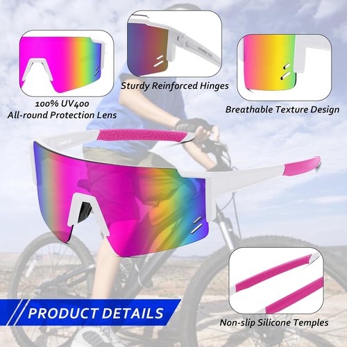 FEISEDY Kids Sunglasses - UV400 Youth Baseball Shades for Boys & Girls Ages 8-16 | Stylish & Durable