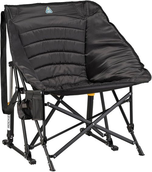 GCI Outdoor Puff Rocker - Comfortable Folding Chair for Relaxation | Sleek Black Design