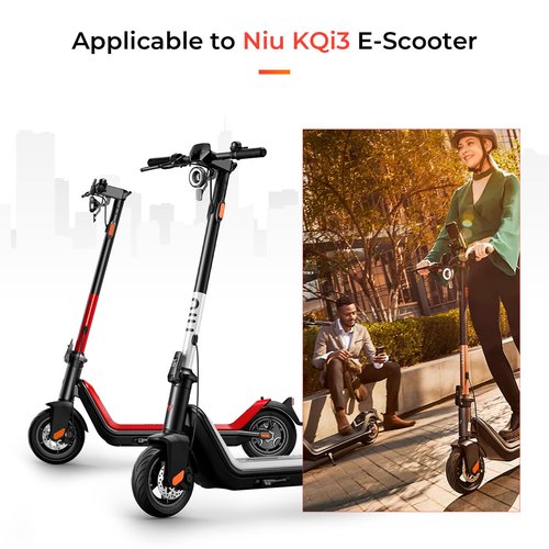 LUCK4U 9.5 x 2.50 Off-Road Tire 9.5 Inch Tubeless Tire for Niu KQI3 Electric Scooter Accessories Rear Front Wheel Replacement Tire Anti-skid Shockproof with valve (2 PCS)