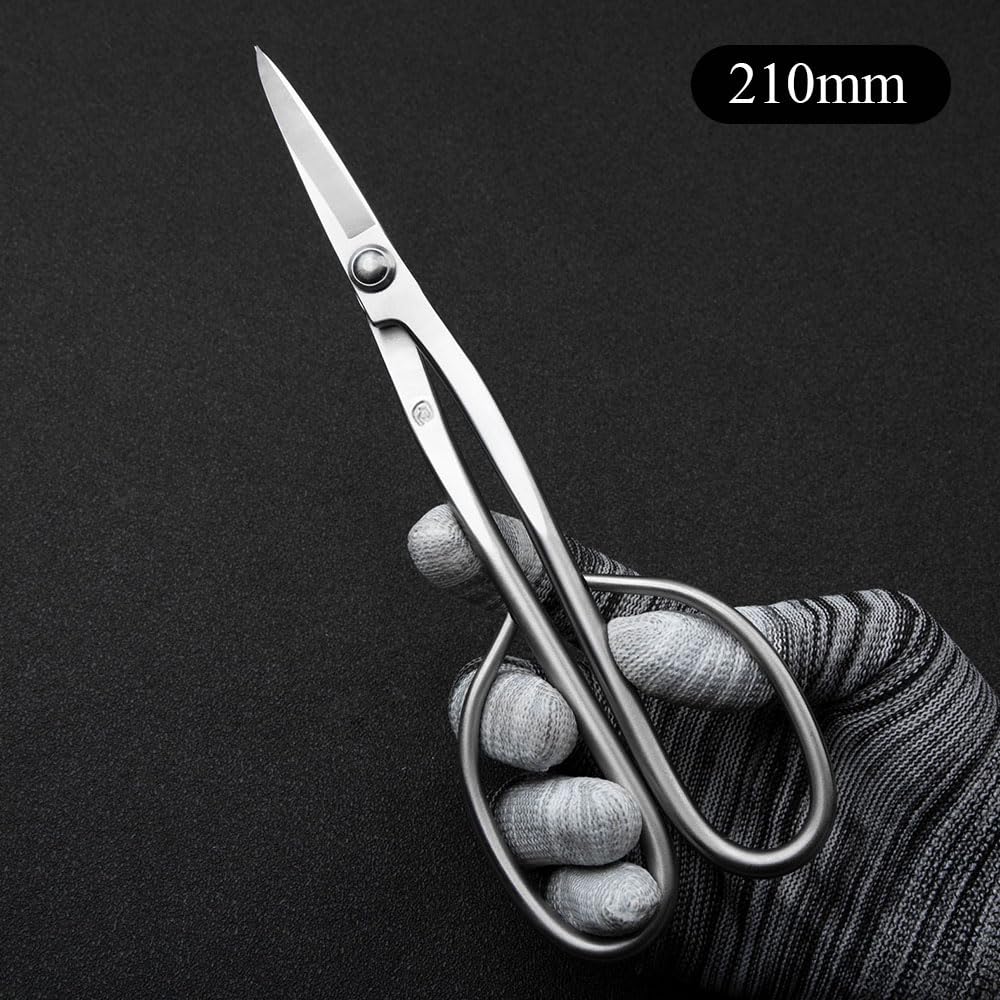TianBonsai Bonsai Tools 5-Piece Alloy Steel Bonsai tool Kit In Cluding 210mm Long Handle Scissors / 205mm Branch Cutter / 205mm Knob Cutter / 200mm Straight Root Hook/Tweezers (NBK5-01)