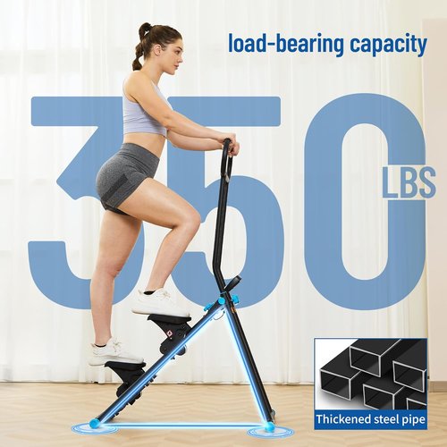 HXD-ERGO Stair Stepper - Adjustable Resistance Vertical Climber for Full Body Workout | Folding Design