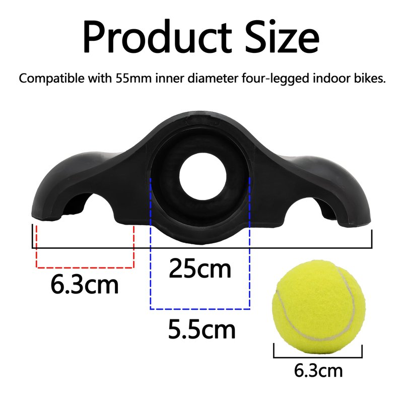 Saurka Indoor Cycling Snap Rocker Feet Adapter for Wahoo Kickr Core 1, 4 Pack Adapter with 8 Tennis Balls, Stability, Enhanced Elasticity