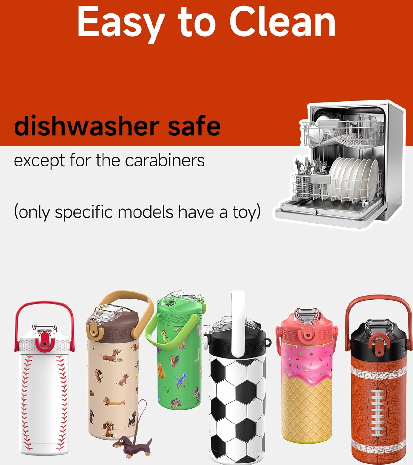 MYFOREST Insulated Kids Water Bottle - 14oz/400ml, Odor-Free Liner, Dishwasher-Safe, Soft Sipper, Basketball Gift