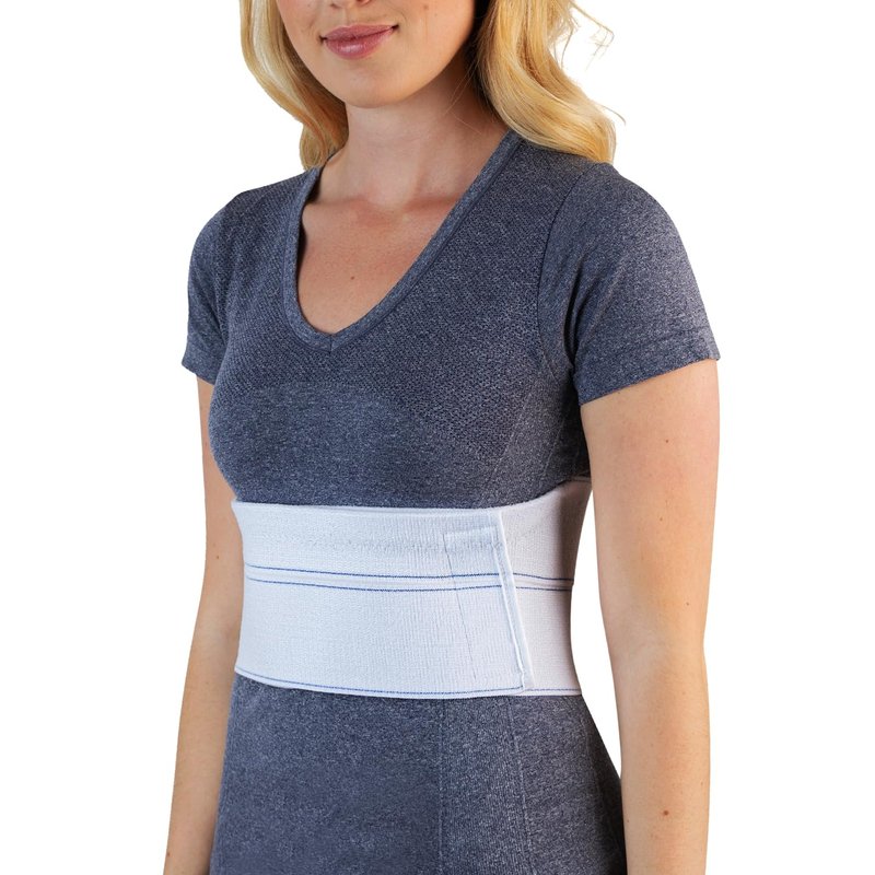 NYOrtho Rib Brace for Women - Chest Compression Wrap for Ribs - Fits 30"- 45" - Broken Ribs Relief - Breast Support Band - Rib Protector for Cracked, Fractured, Dislocated Ribs - Rib Cage Belt - Made in USA