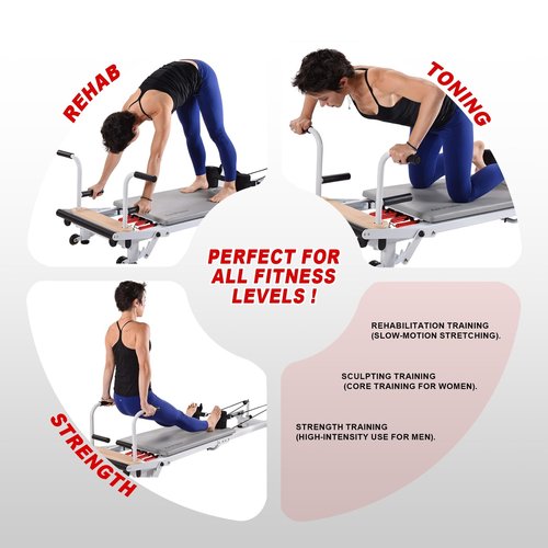 VCTGAM® Double Power Resistance Cord Compatible with AeroPilates Reformers – Dual Resistance Replacement Cords, Fits Most Corded Pilates Machines