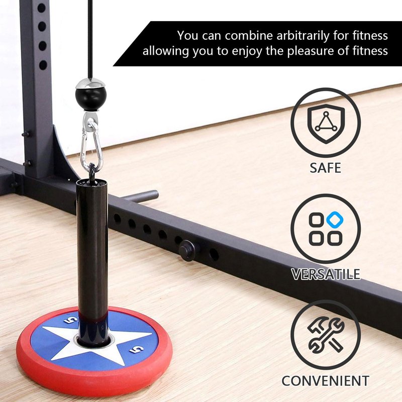 Taeku Fitness Pulley Cable, Heavy-Duty 6mm Steel Wire Rope for Home Gym, Adjustable Replacement Cable for Weightlifting, LAT Pulldown, and Cable Machine Accessories (100in+Tool)