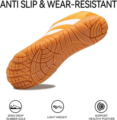 Barefoot Shoes | Women's Casual Sneakers with Wide Toe Box - Lightweight, Breathable, Non-Slip Comfort