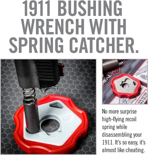 Real Avid 1911 Smart Wrench – Easy Barrel Bushing Removal with Spring Retention and Non‑Marring Resin for 1911 Government and Officer Models