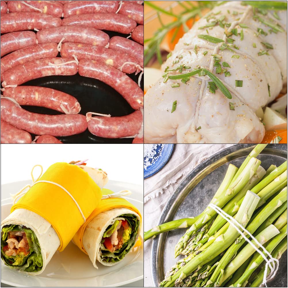 Vivifying Butchers Twine, 656 Feet 2mm Food Safe Cotton Bakers String for Tying Meat, Trussing Turkey, Making Sausage, Roasting, Cooking and Packing(Beige)