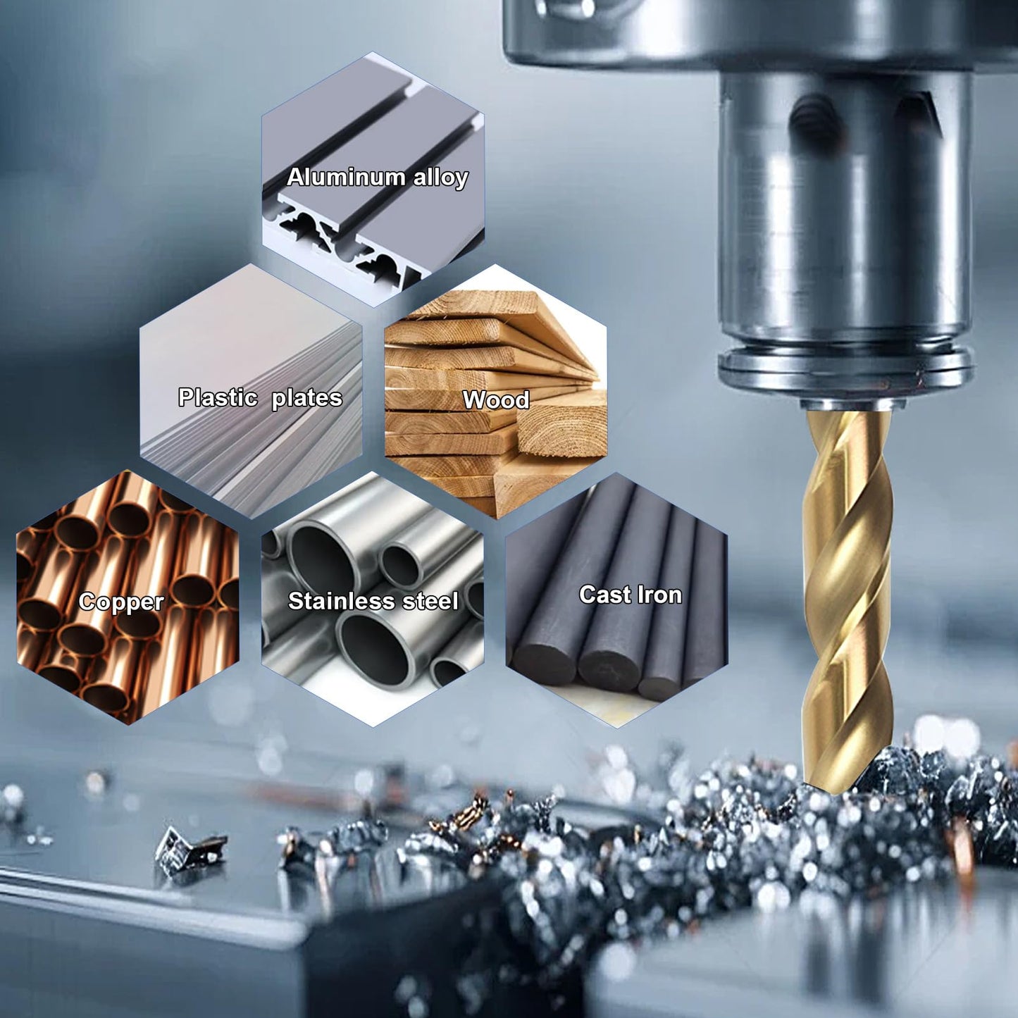 BeHappy 3/16" Cobalt Drill Bit Set (10Pcs), M35 HSS, 135 Degree Tip, Twist Jobber Length for Hardened Metal, Stainless Steel, Cast Iron, Wood, and Plastics, with Index Storage Case