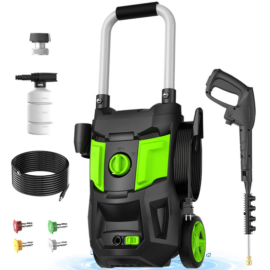 Buyplus Pressure Washer 4500PSI 2.8GPM Power Washer with 4 Nozzles, Foam Cannon for Cleaning Cars, Driveways, Patios