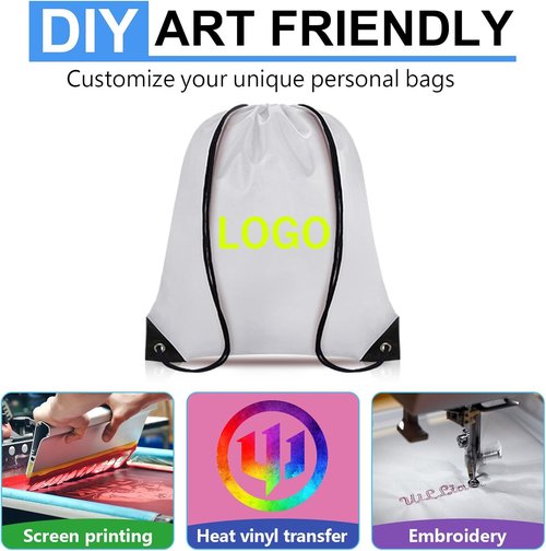 Grneric Drawstring Backpack - 20 Pack Colorful Cinch Sacks for Gym, Sports, Beach & Travel