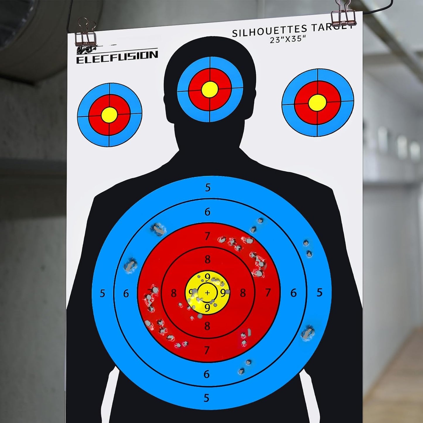 Silhouette Shooting Targets - 23X35 Inch Paper Targets for Indoor/Outdoor Shooting Ranges | Ideal for Handguns, Rifles, and Airsoft Guns