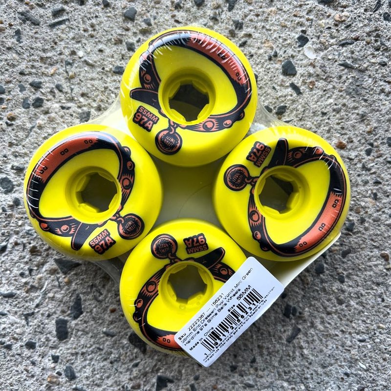 55mm Eric Dressen Pup Green 97a Hardline Slime Balls Skateboard Wheels